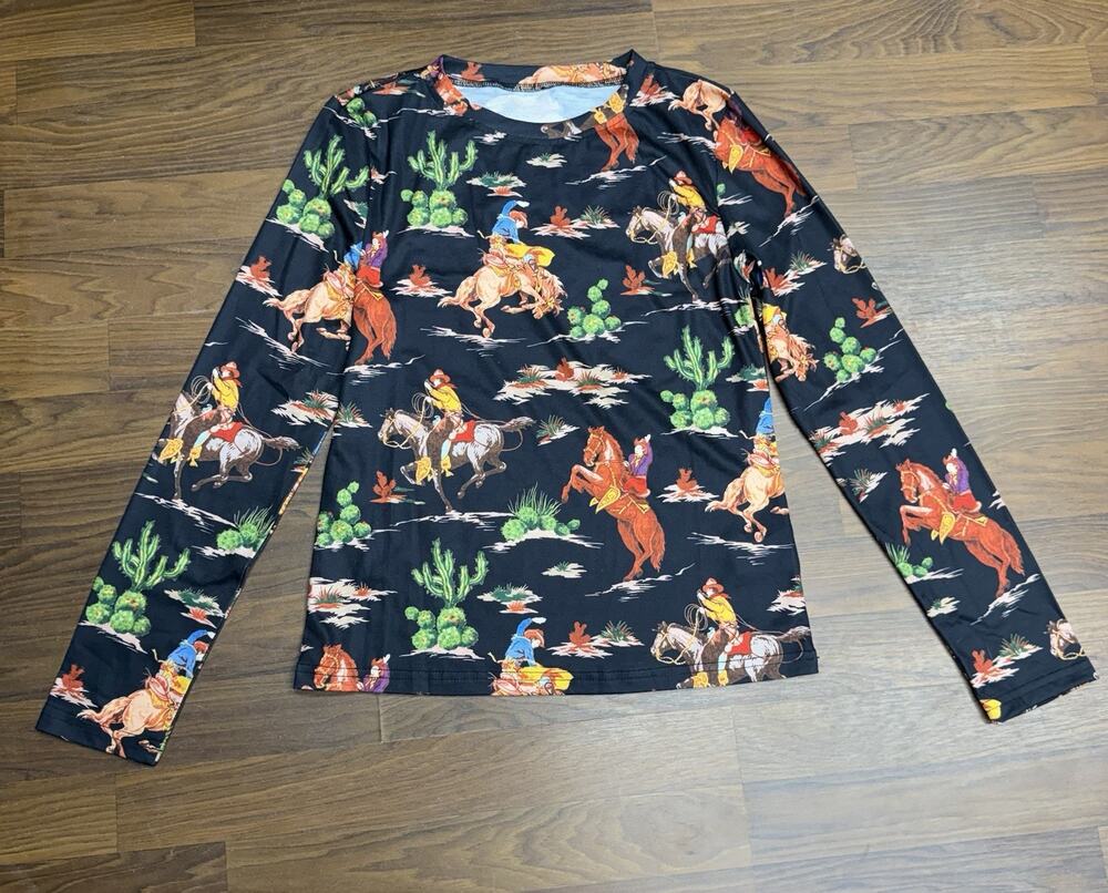 NWT Shein Size S Western Shirt Long Sleeve